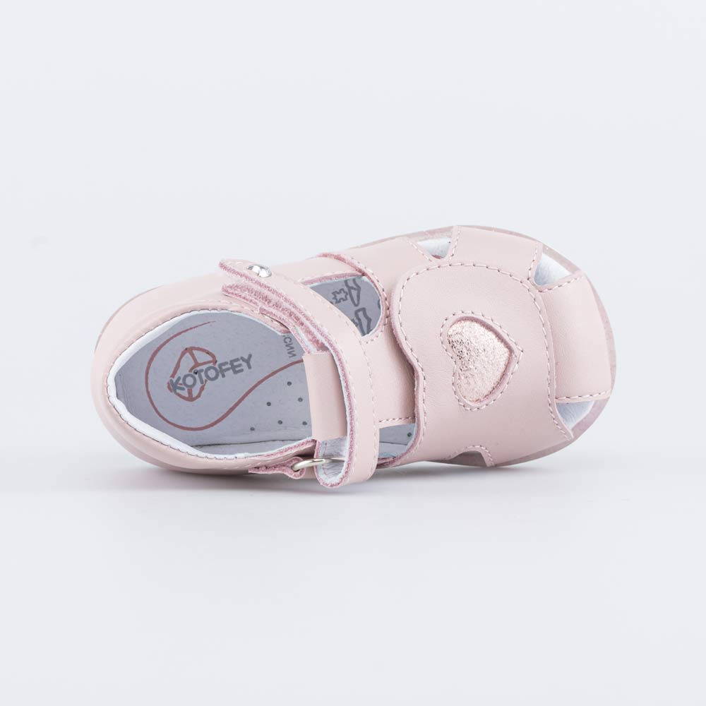 022137-22 Кожаные босоножки для девочки, все фото 4