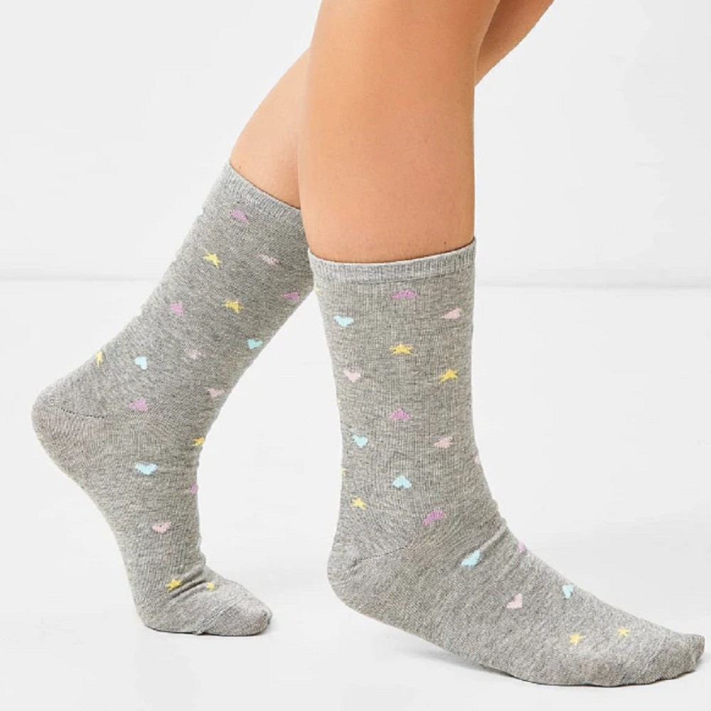 07842976-41 Хлопковые носки для девочки серые, все фото 1