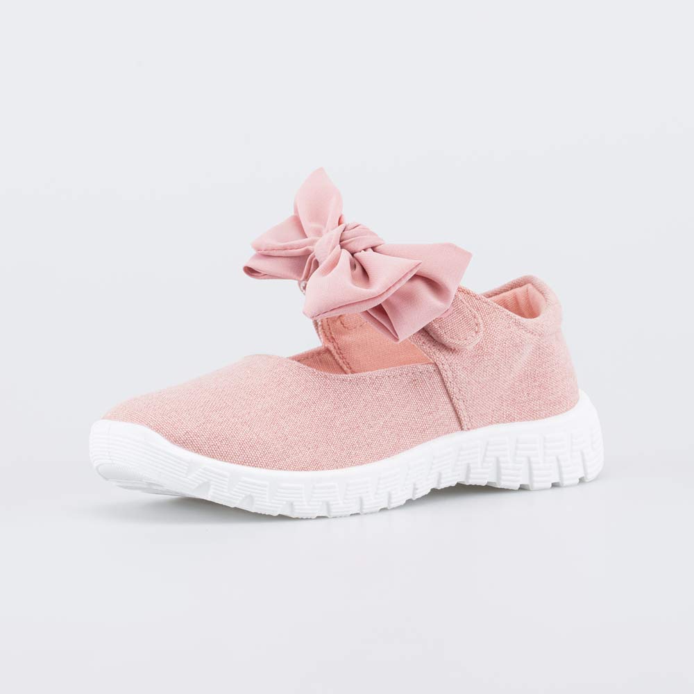 431196-11 Текстильные туфли для девочки Бантик , все фото 1