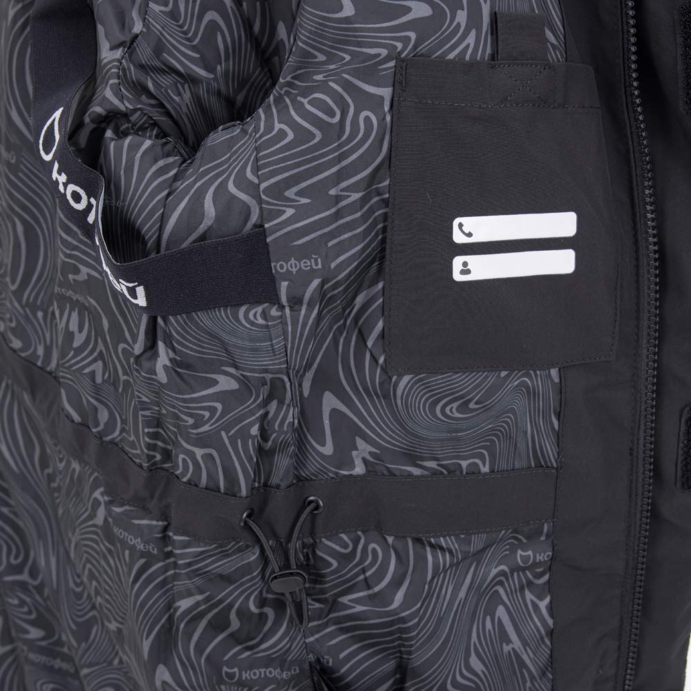 07758037-40 Черное зимнее пальто, все фото 5