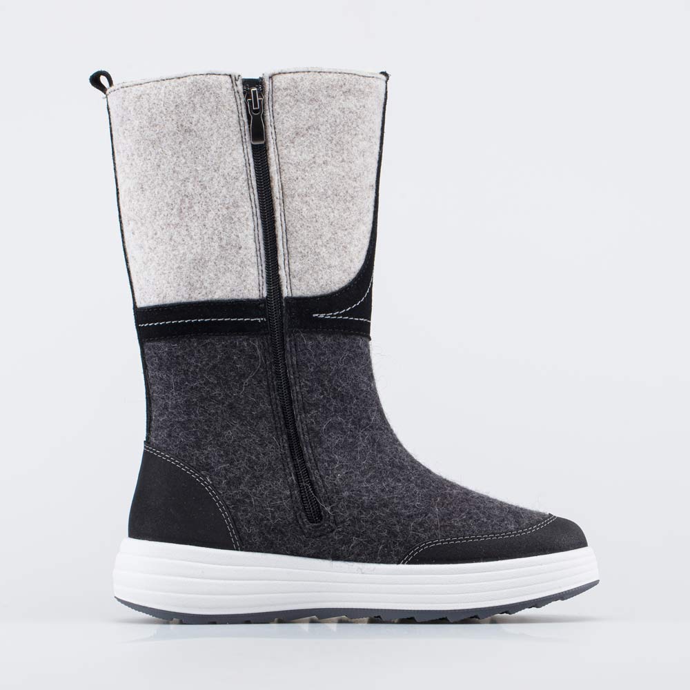 867127-42 Женские валенки с вышивкой серый, все фото 2