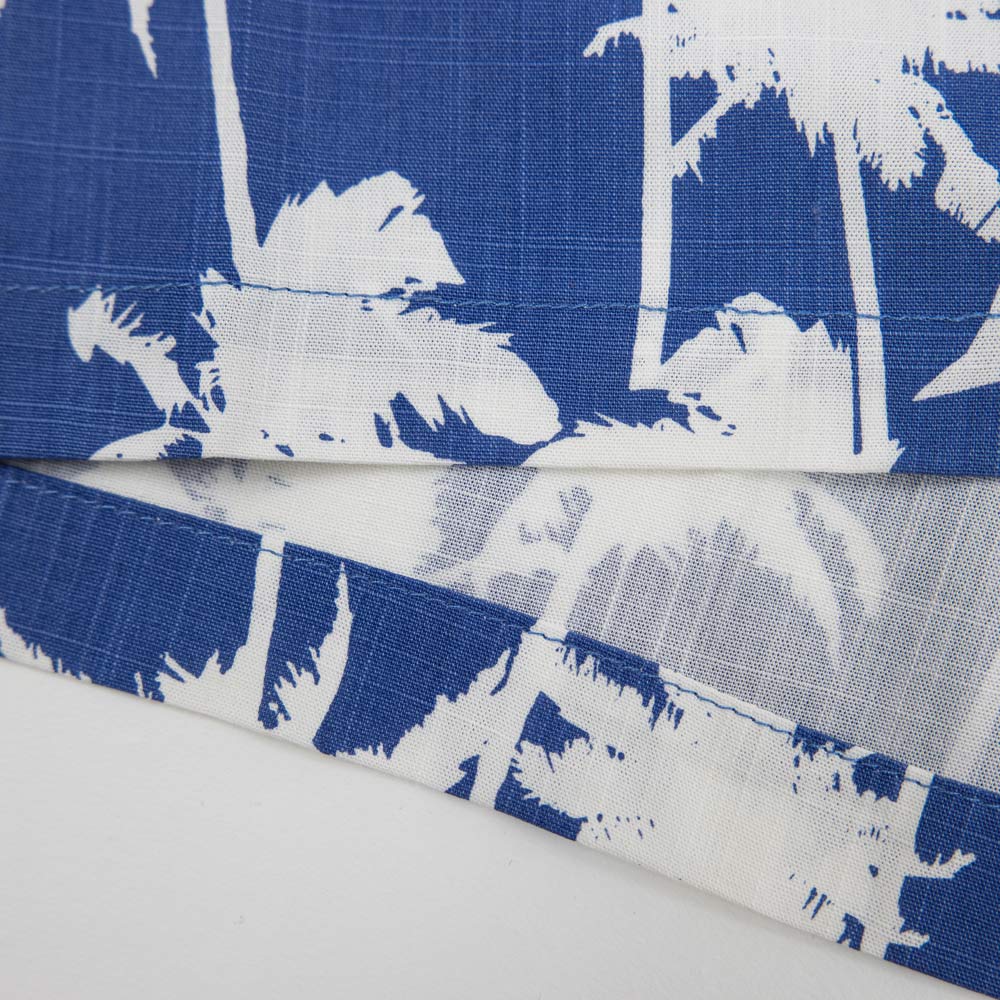 07703009-40 Гавайская рубашка для мальчика Пальмы синий, все фото 4