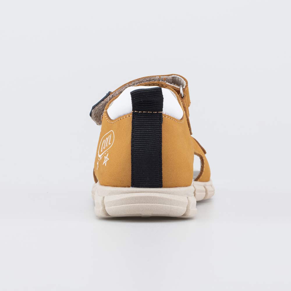 322205-22 Кожаные сандалии для мальчика коричневый, все фото 5