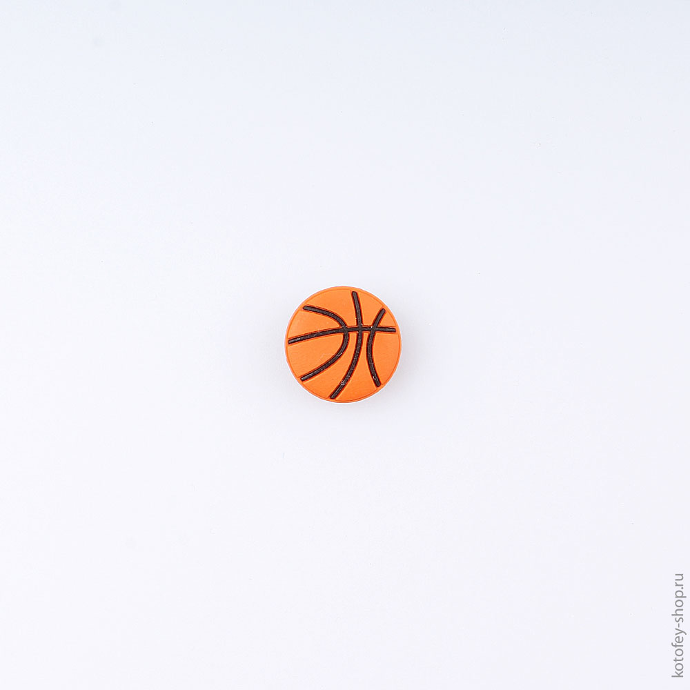 03014003-40 Украшение для обуви Мяч баскетбольный, все фото 1
