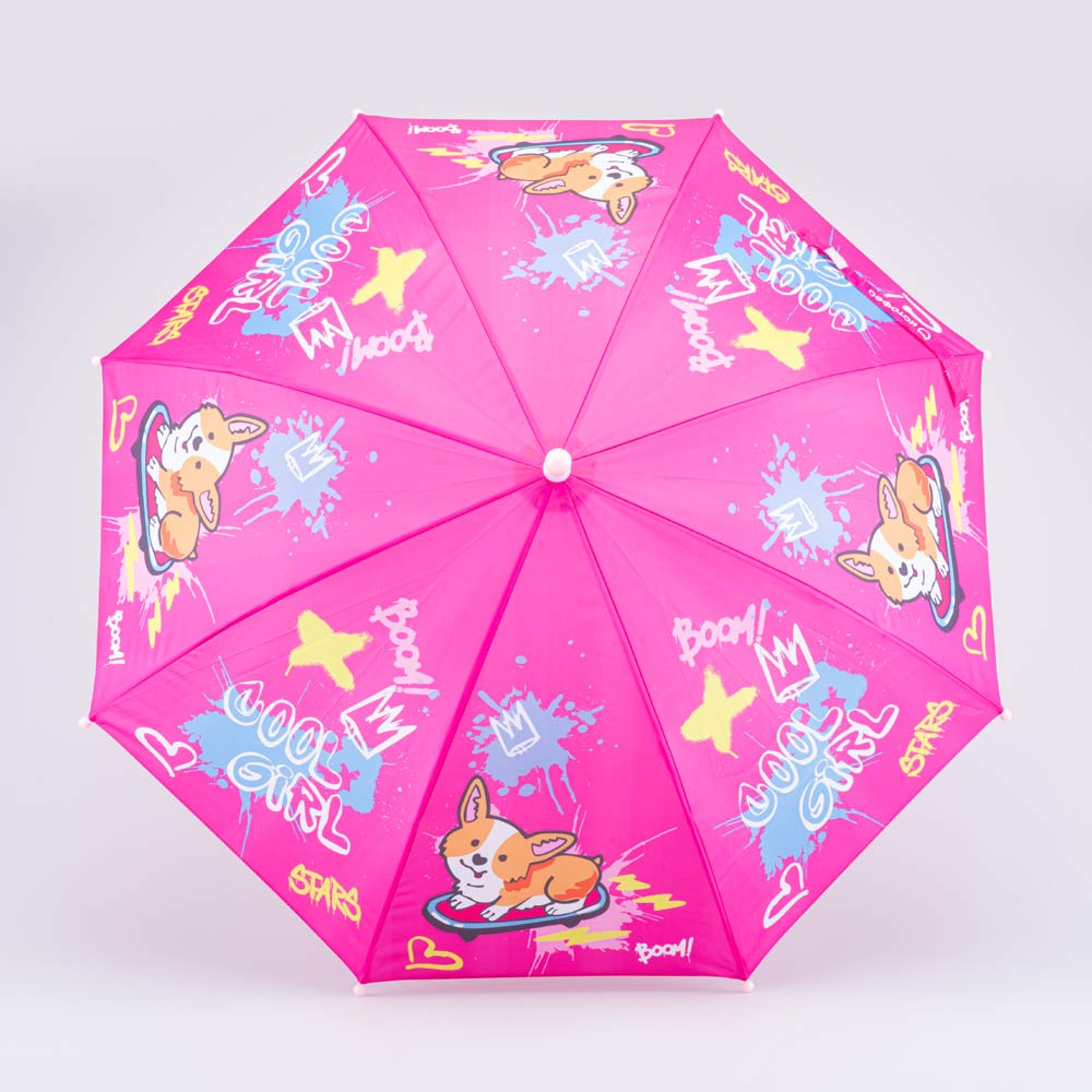 03807186-40 Зонт-трость Корги розовый, все фото 2