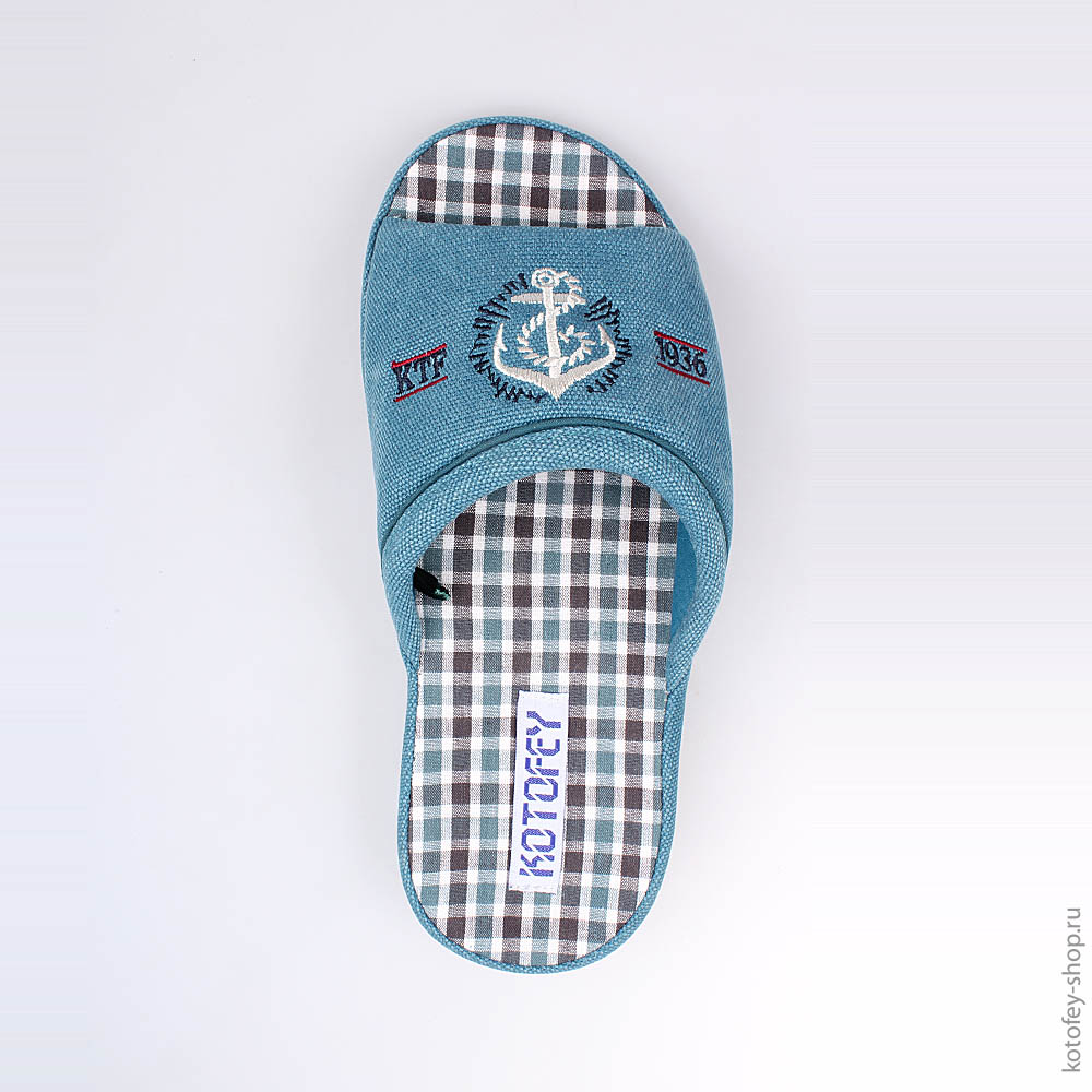 731011-12 Тапочки голубые, все фото 4