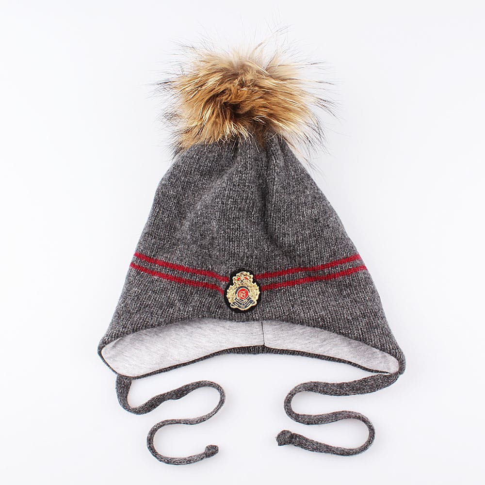 07711152-40 Зимняя шапка для мальчика, серая, все фото 1