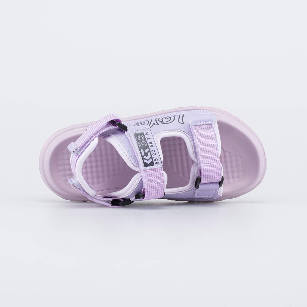 524116-11 Пляжная обувь для девочки Любовь сиреневый, все фото 4