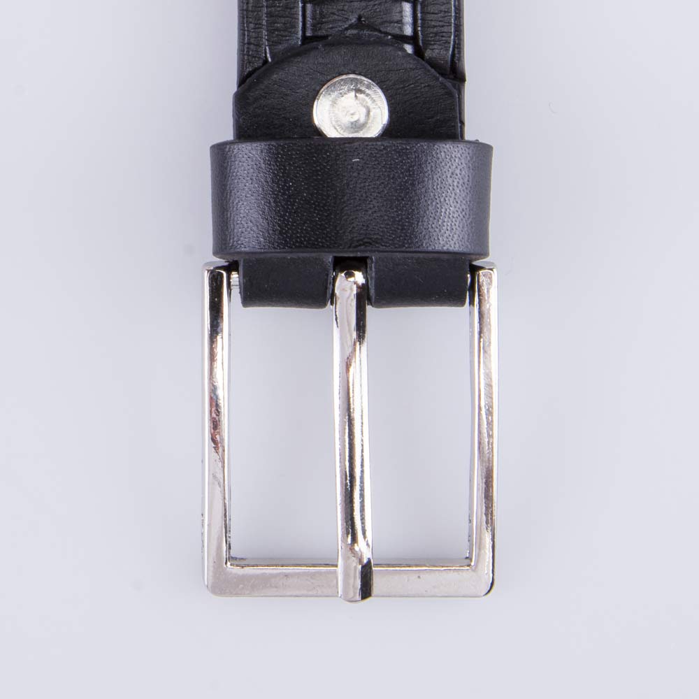 03704002-20 Ремень кожаный черный, все фото 5