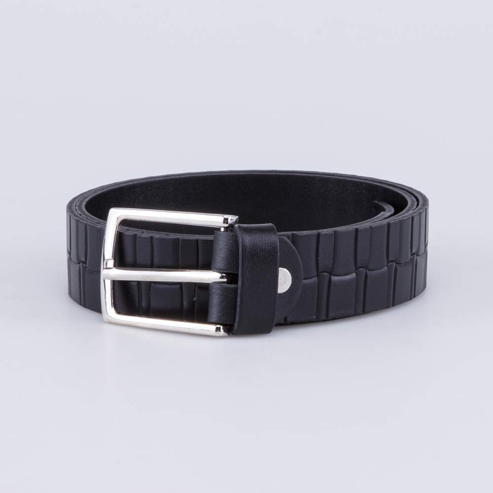 03704003-20 Ремень кожаный черный, все фото 1