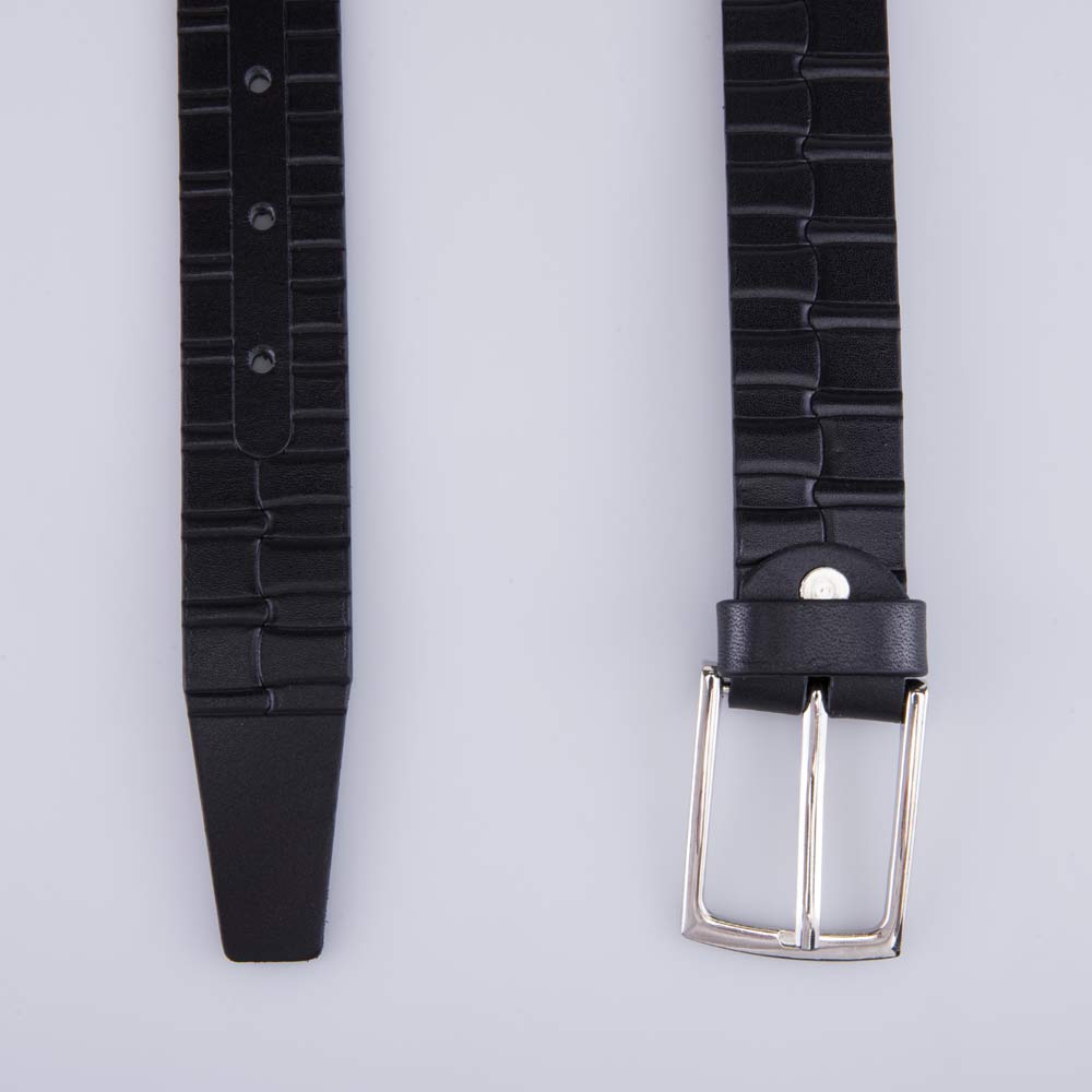 03704003-20 Ремень кожаный черный, все фото 3