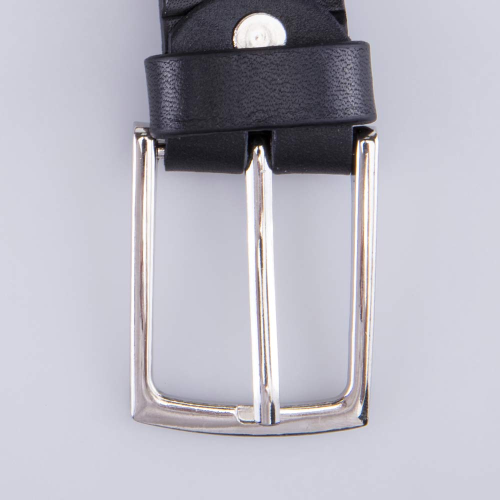 03704003-20 Ремень кожаный черный, все фото 5