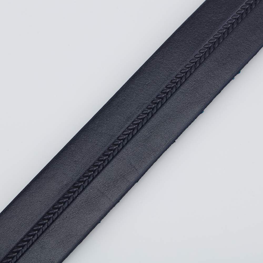 03704030-20 Ремень кожаный синий, все фото 3