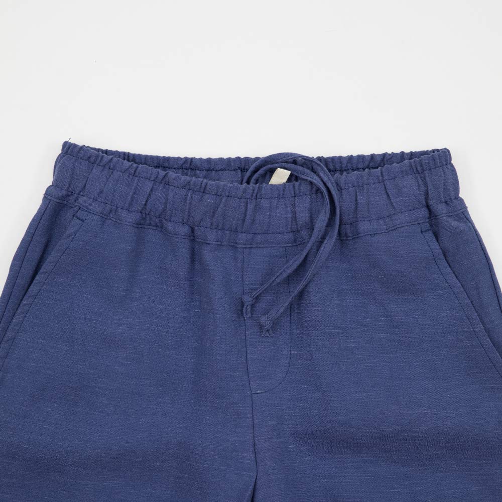 07762041-40 Шорты льняные для мальчика синий, все фото 3