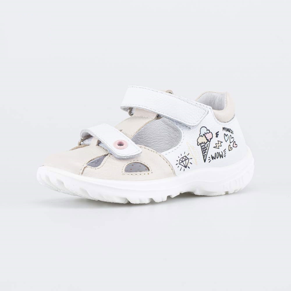 322120-25 Кожаные сандалии Пломбир , все фото 1