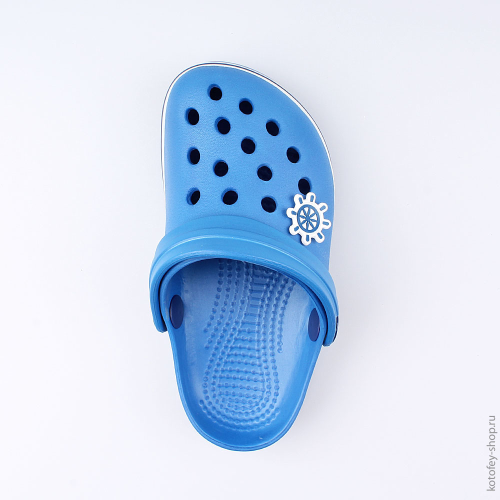 03014002-40 Украшение для обуви Штурвал синий, все фото 2