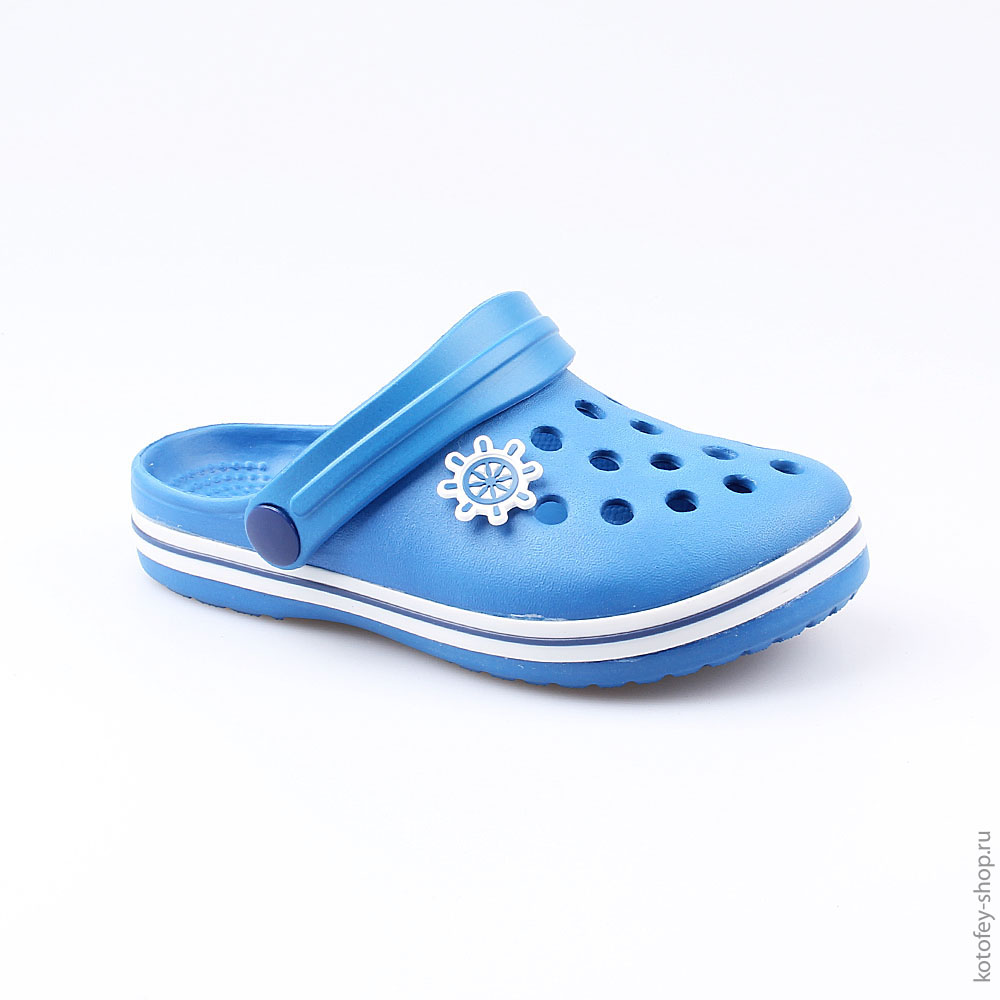 03014002-40 Украшение для обуви Штурвал синий, все фото 3