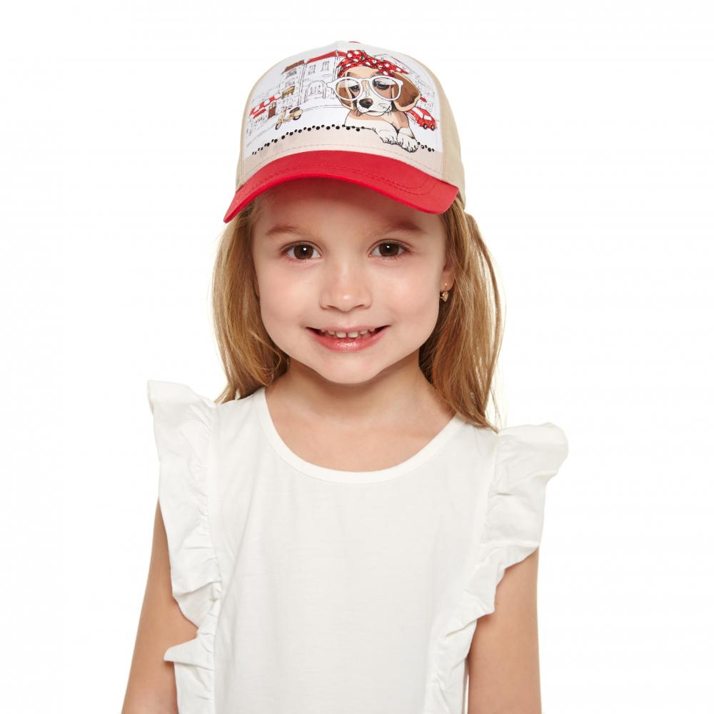 07811039-12 Бейсболка для девочки бежевый, все фото 1