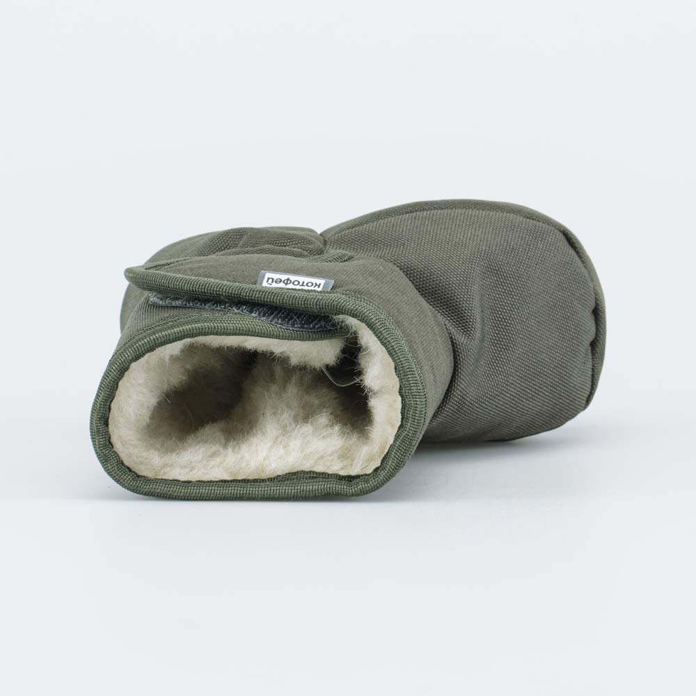 001117-42 Теплые меховые пинетки на липучке, все фото 4