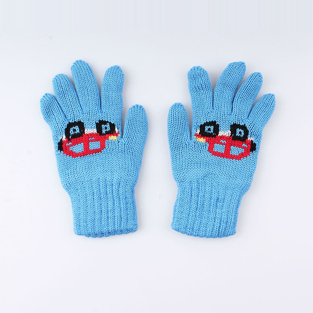 07722134-40 Перчатки детские двухслойные голубые, все фото 2