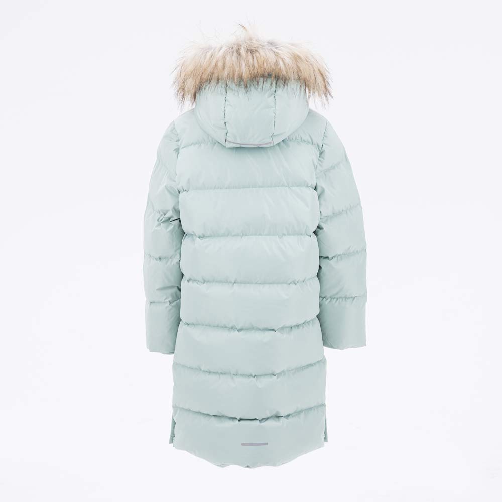07858036-42 Зимнее пальто-пуховик для девочки мятный, все фото 3