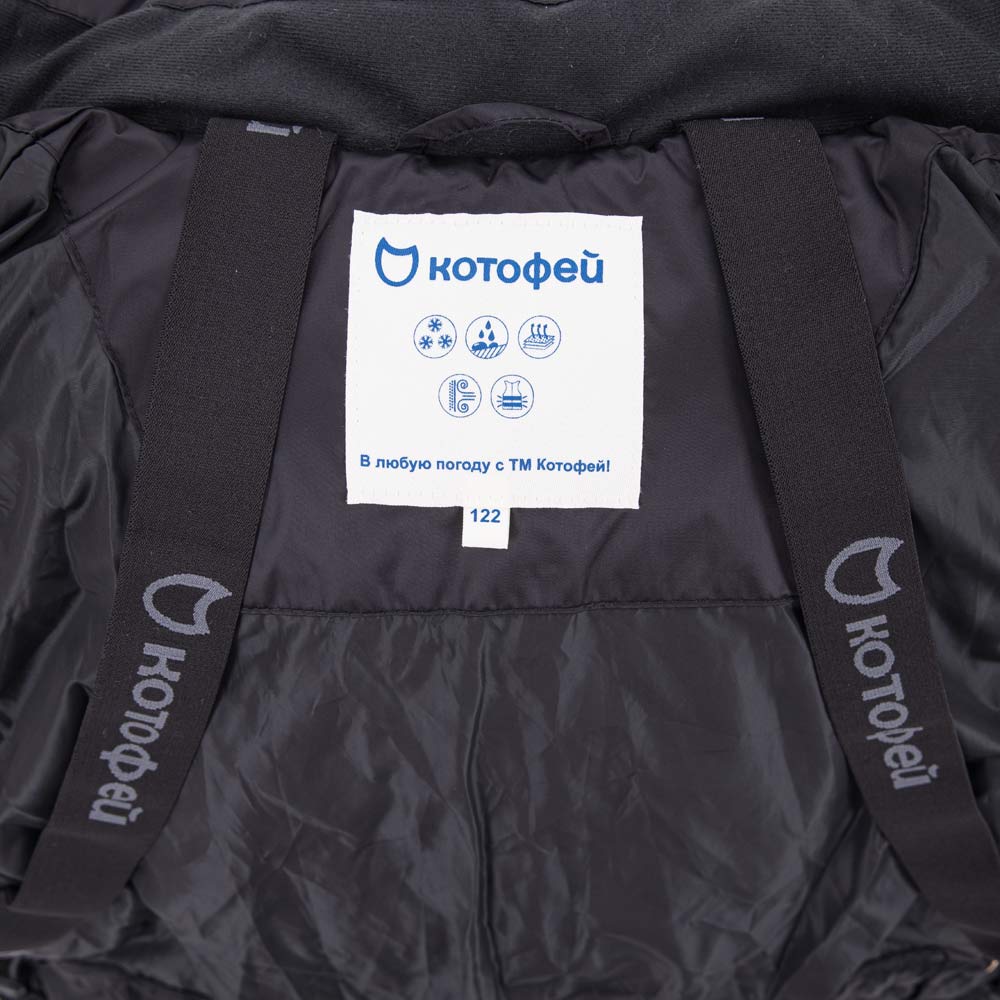 07858056-40 Зимнее пальто для девочки черный, все фото 4
