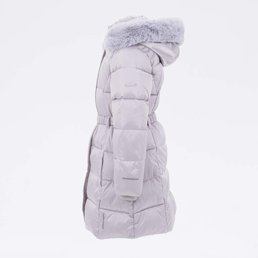 07858057-41 Зимнее пальто для девочки серебристый, все фото 2