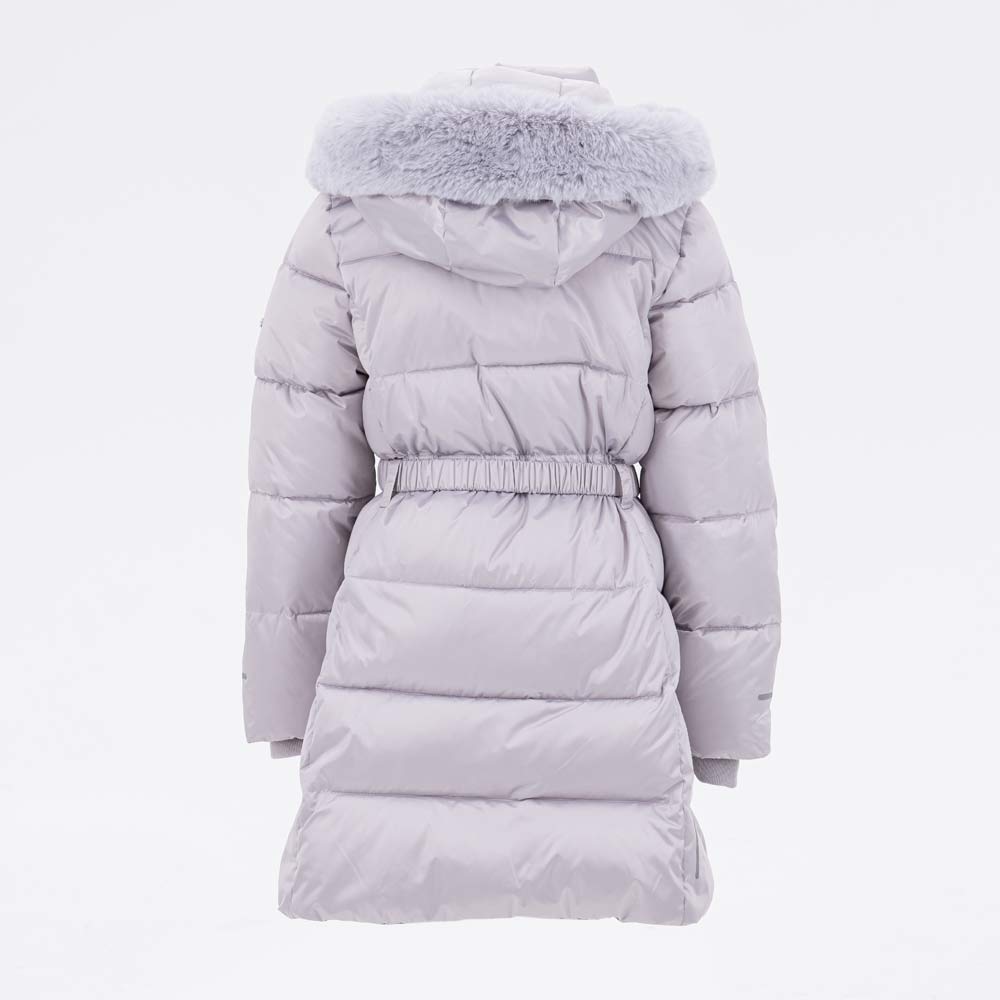 07858057-41 Зимнее пальто для девочки серебристый, все фото 3