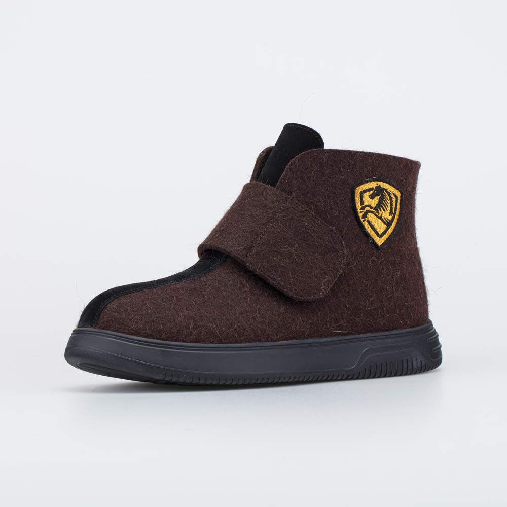 957027-07 Короткие мужские валенки Гран-при коричневый , все фото 1