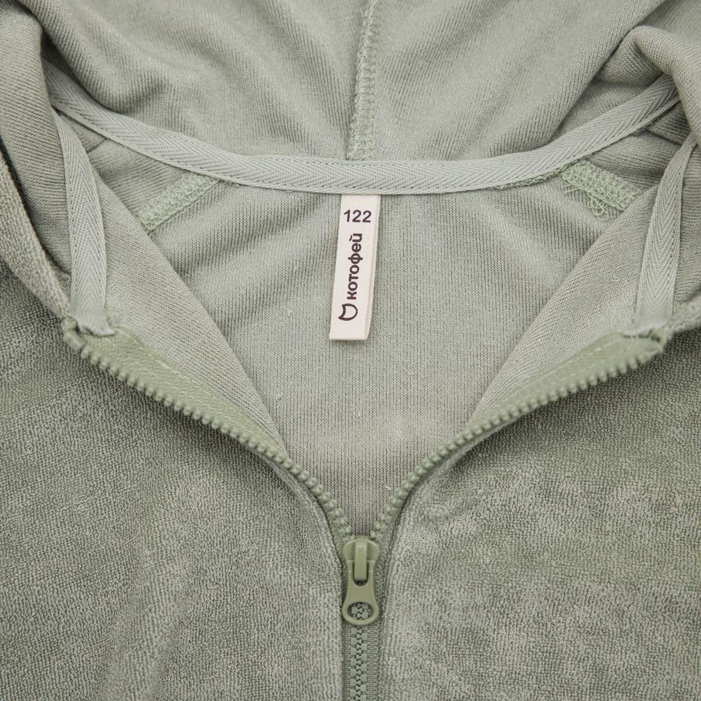 07708004-40 Олимпийка махровая для мальчика Неженка зеленый, все фото 3