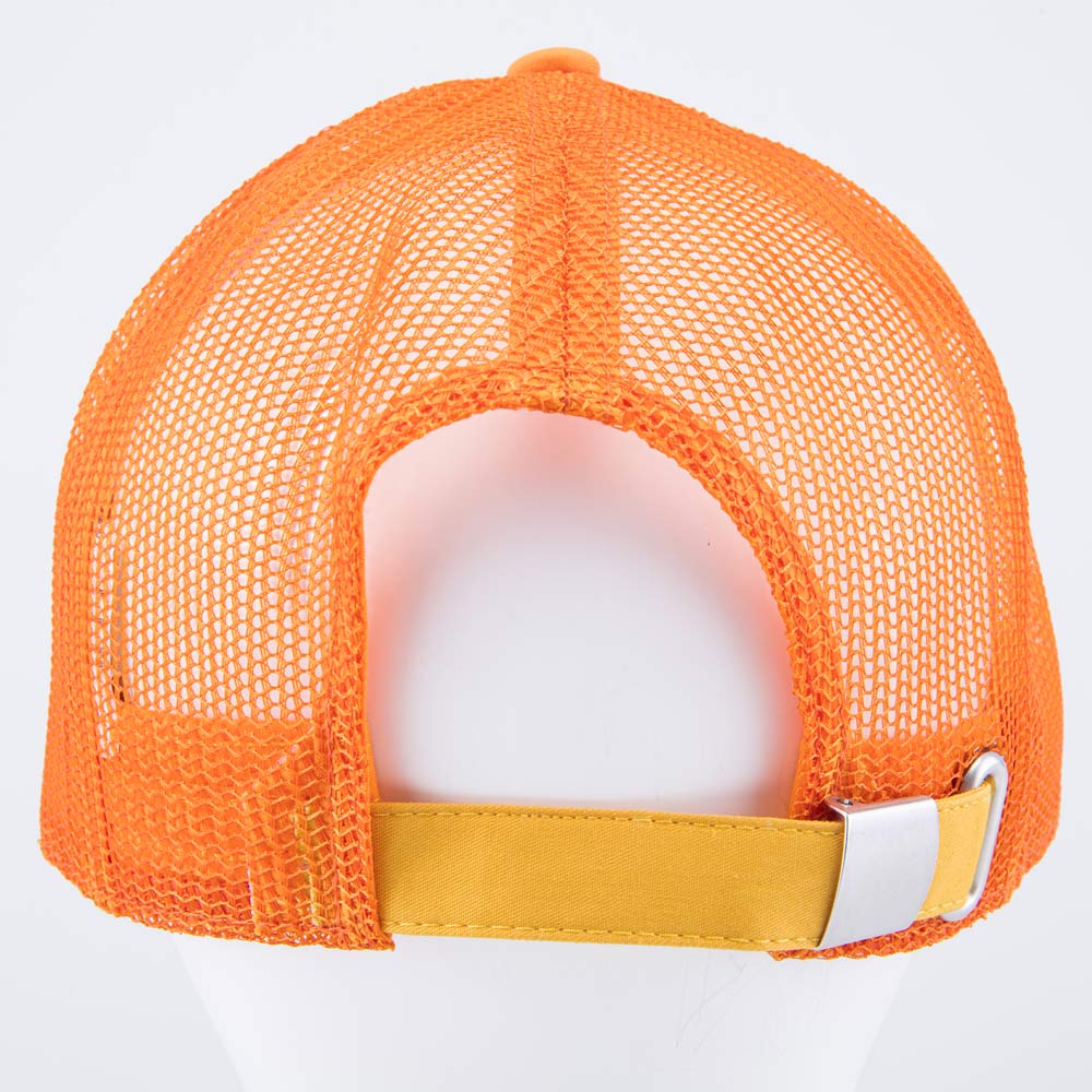 07709027-40 Кепка-бейсболка с сеткой для мальчика белый-оранжевый, все фото 4