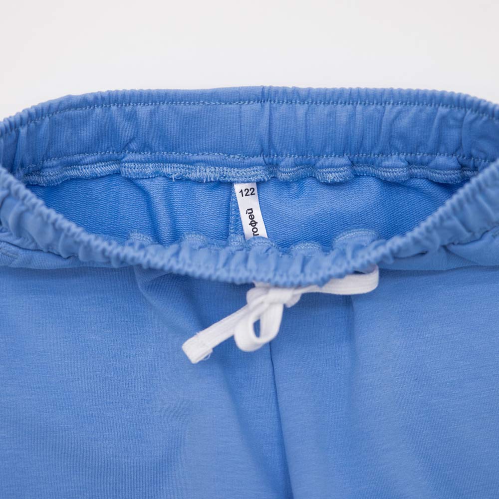07862122-40 Укороченные шорты для девочки голубой, все фото 3