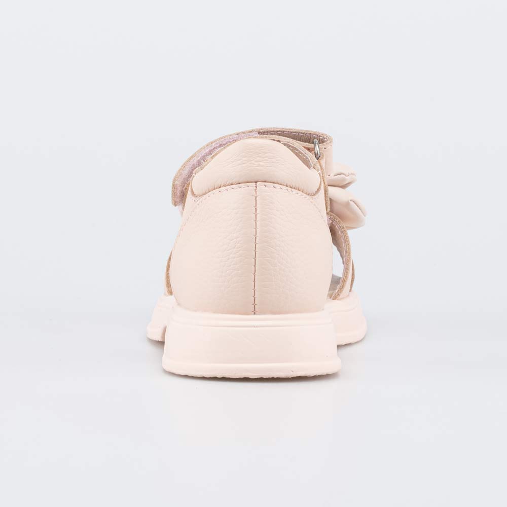 422091-22 Кожаные босоножки для девочки Бант розовый, все фото 5