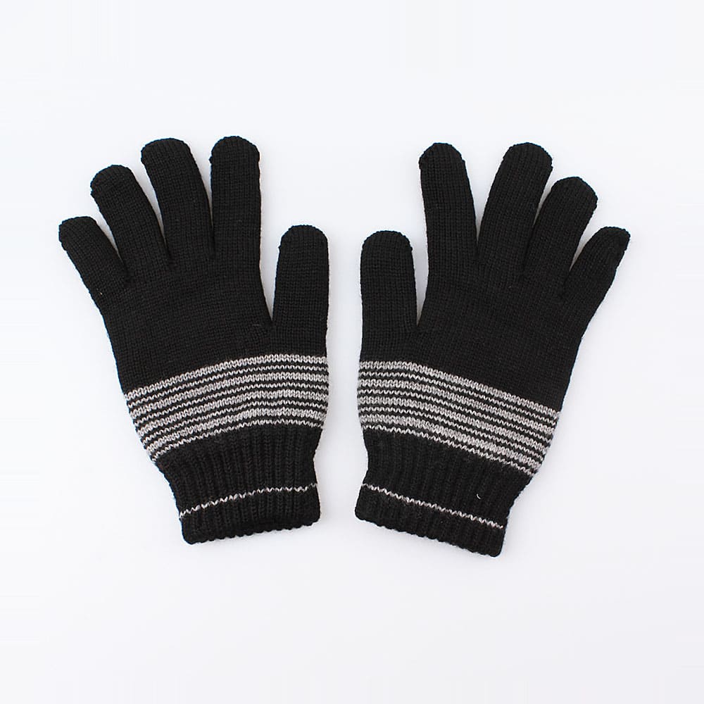 07022133-40 Перчатки детские двухслойные черные, все фото 2