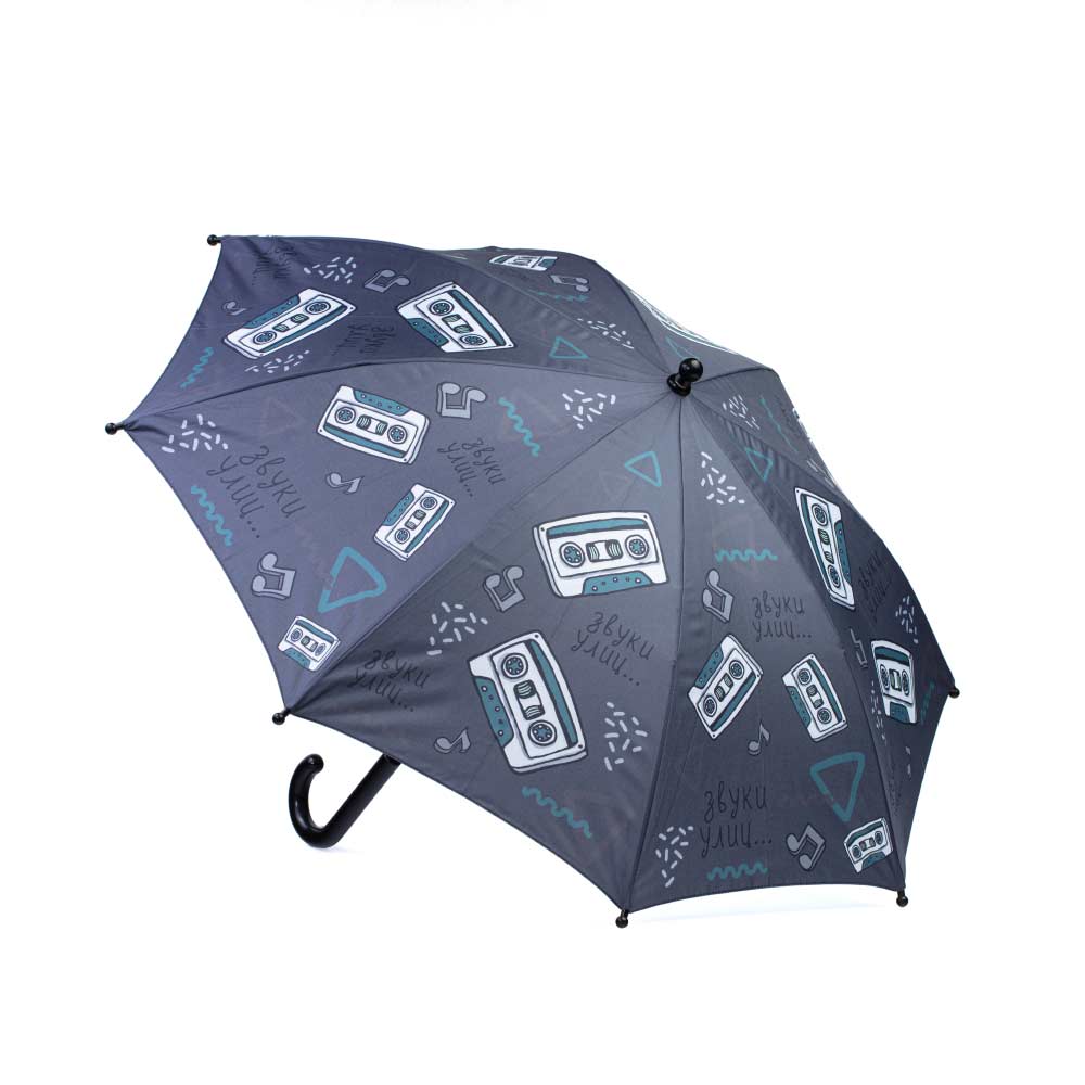03707063-00 Зонт детский темно-серый Звуки Улиц, все фото 1