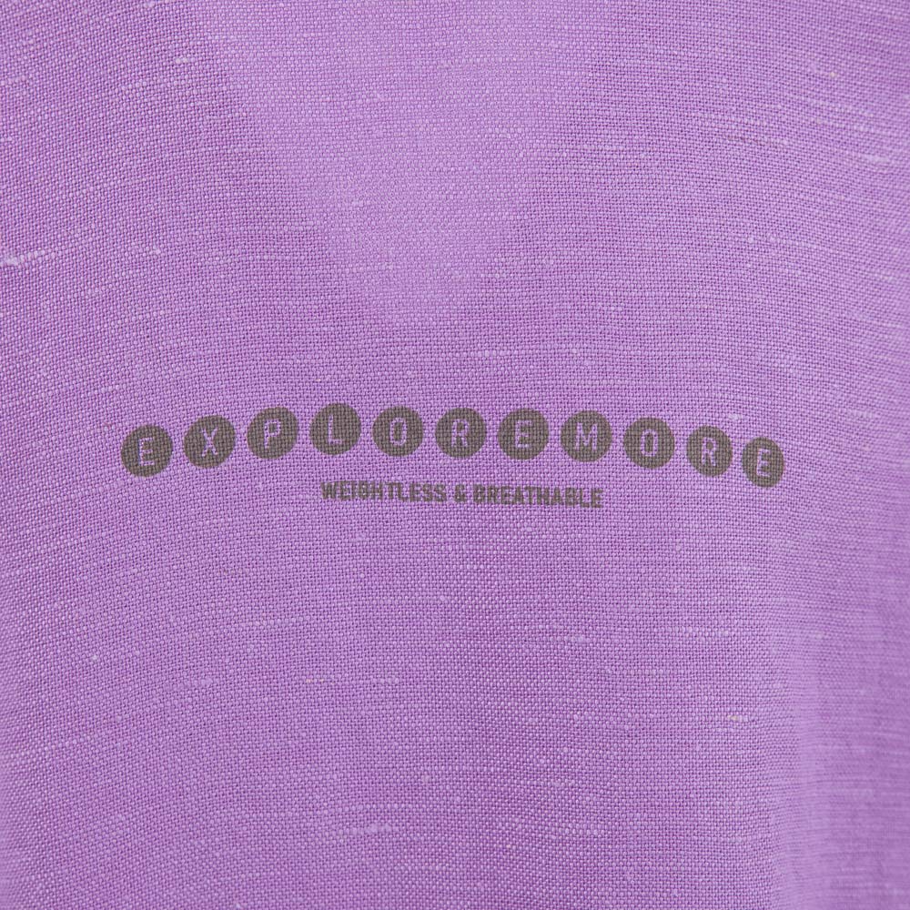 07864064-40 Костюм льняной детский ( худи и шорты ) сиреневый, все фото 4