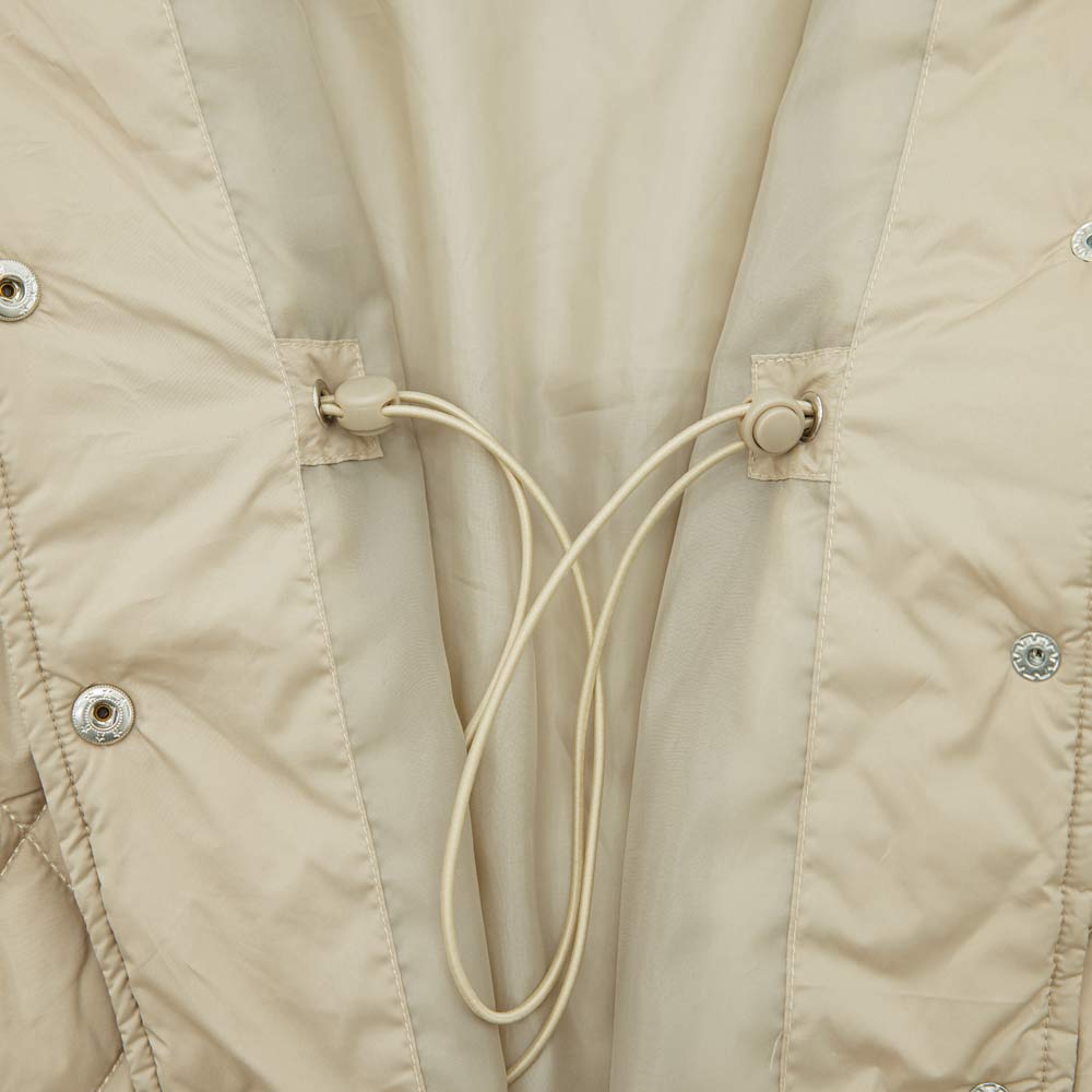 07858063-40 Пальто стеганое для девочки бежевый, все фото 4