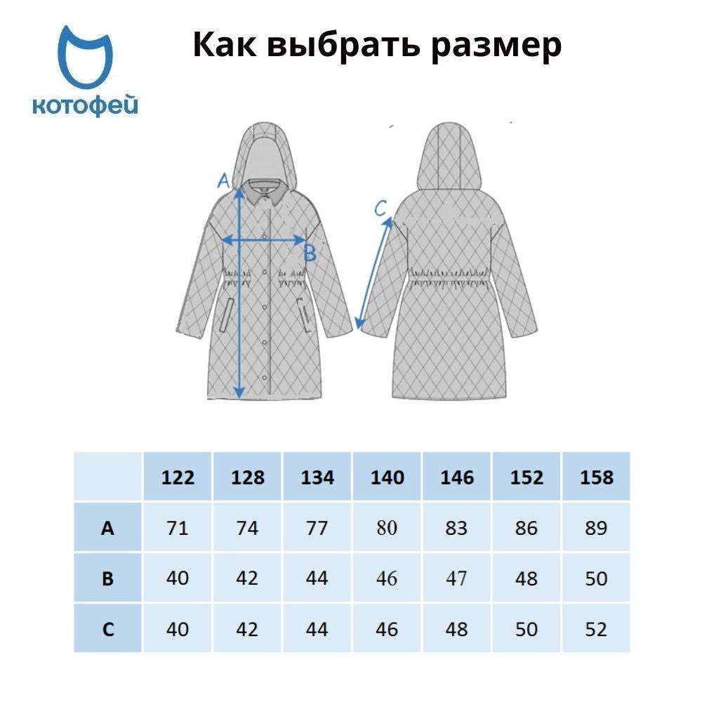 07858063-41 Пальто стеганое для девочки синий, все фото 6