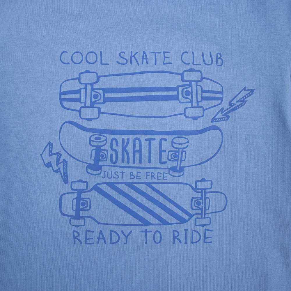 07702047-40 Футболка удлиненная Скейт синий, все фото 5