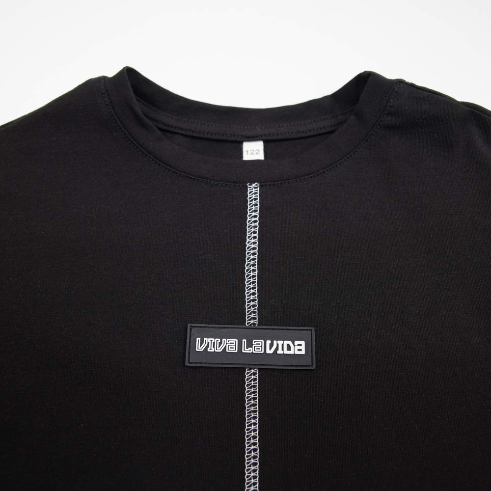 07702049-40 Футболка удлиненная черный, все фото 3