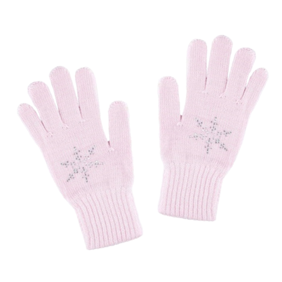 07822171-40 Перчатки для девочек однослойные розовые, все фото 1