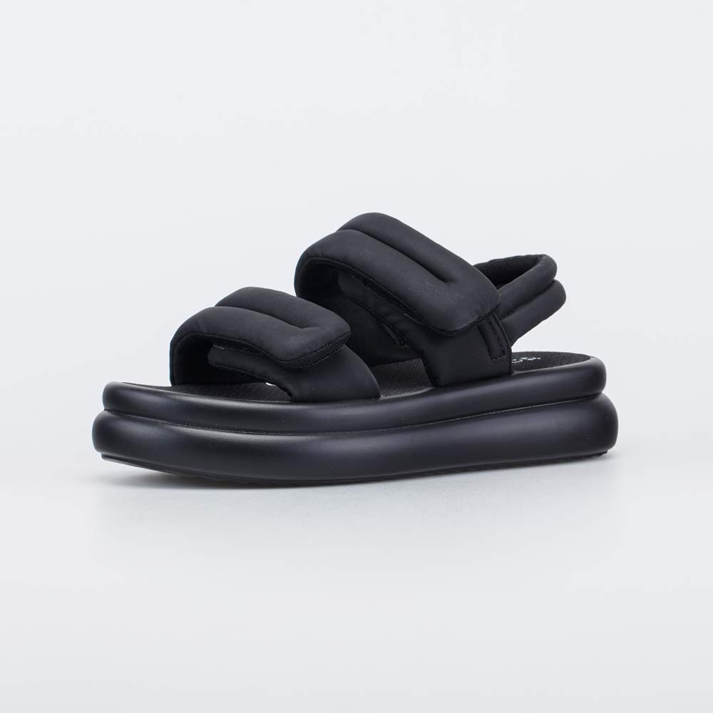 723034-12 Пляжные черные сандалии для девочки-подростка , все фото 1