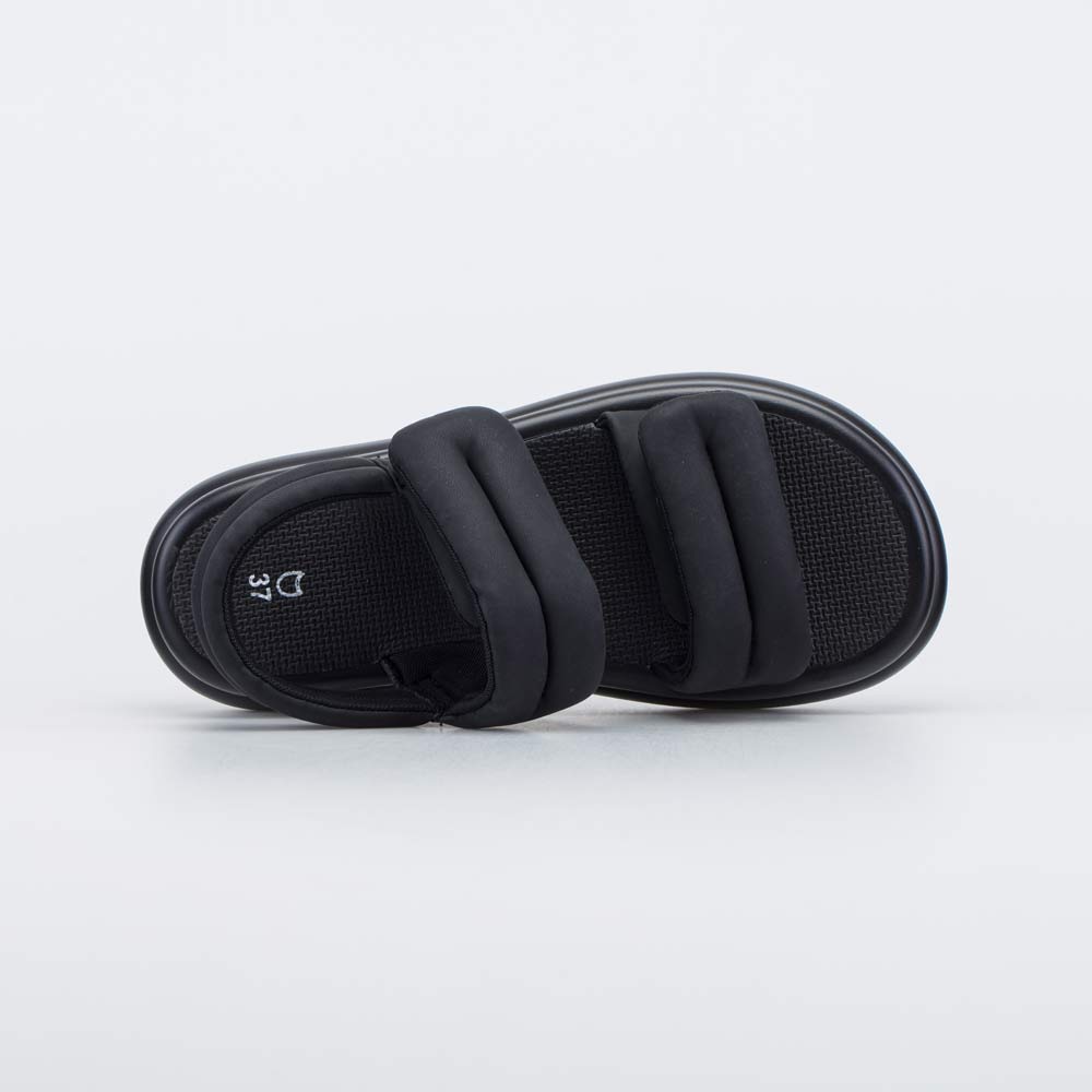 723034-12 Пляжные черные сандалии для девочки-подростка , все фото 4