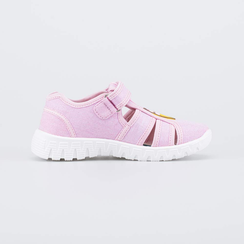 421110-11 Текстильные сандалии для девочки розовый, все фото 2