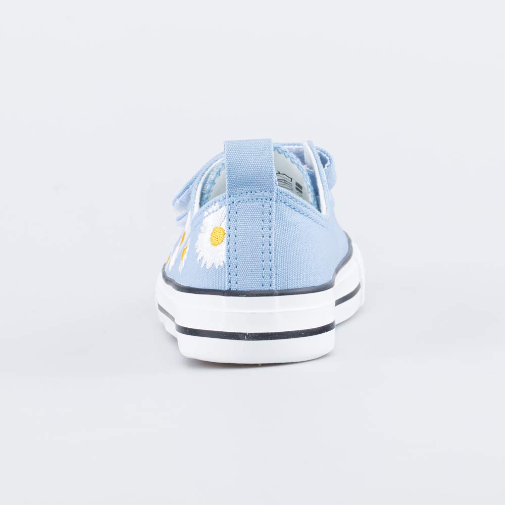 331272-11 Голубые кеды из хлопка с вышивкой, все фото 5