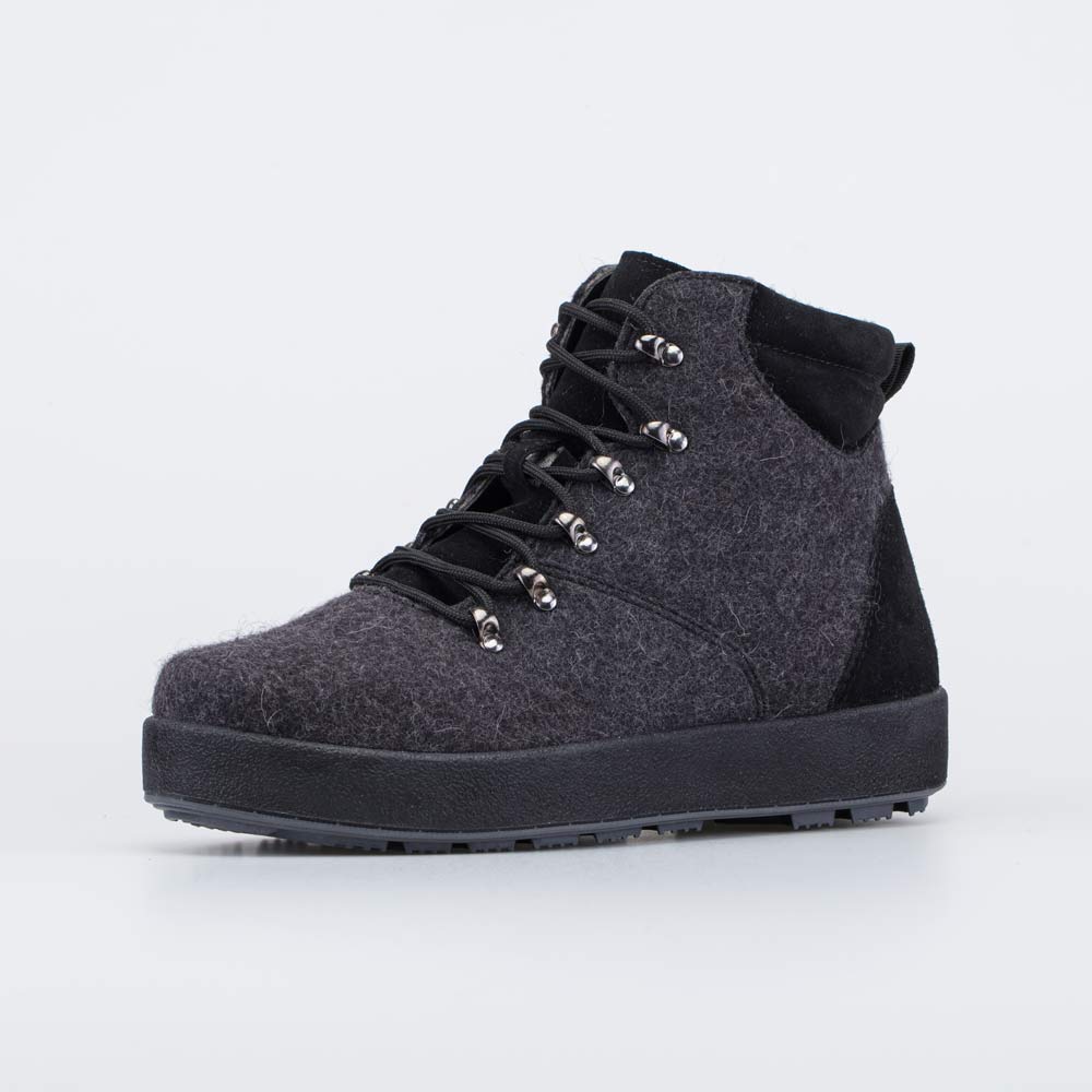957029-41 Валенки-ботинки на шнурках черный, все фото 1