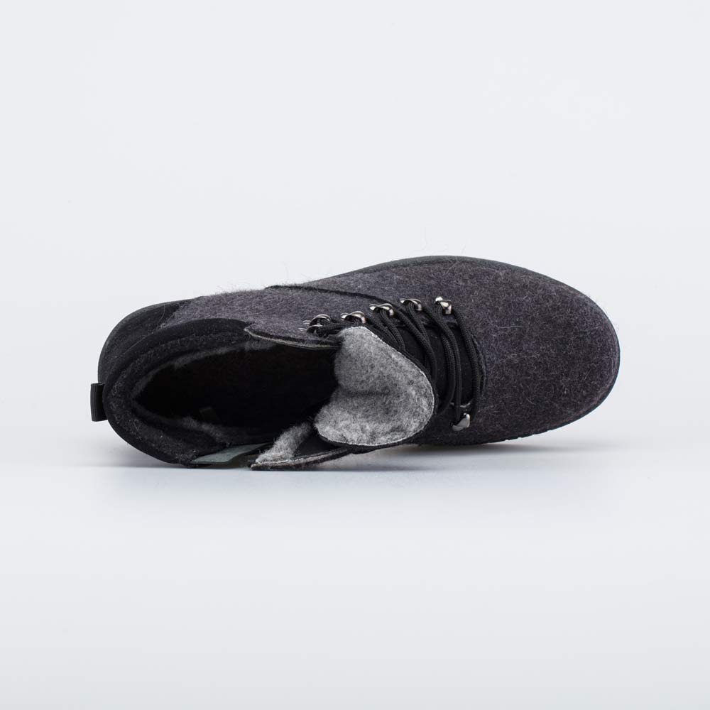 957029-41 Валенки-ботинки на шнурках черный, все фото 4