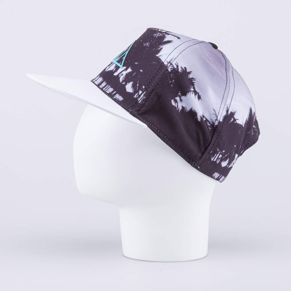 07709038-40 Кепка-бейсболка с прямым козырьком черно-белый, все фото 2