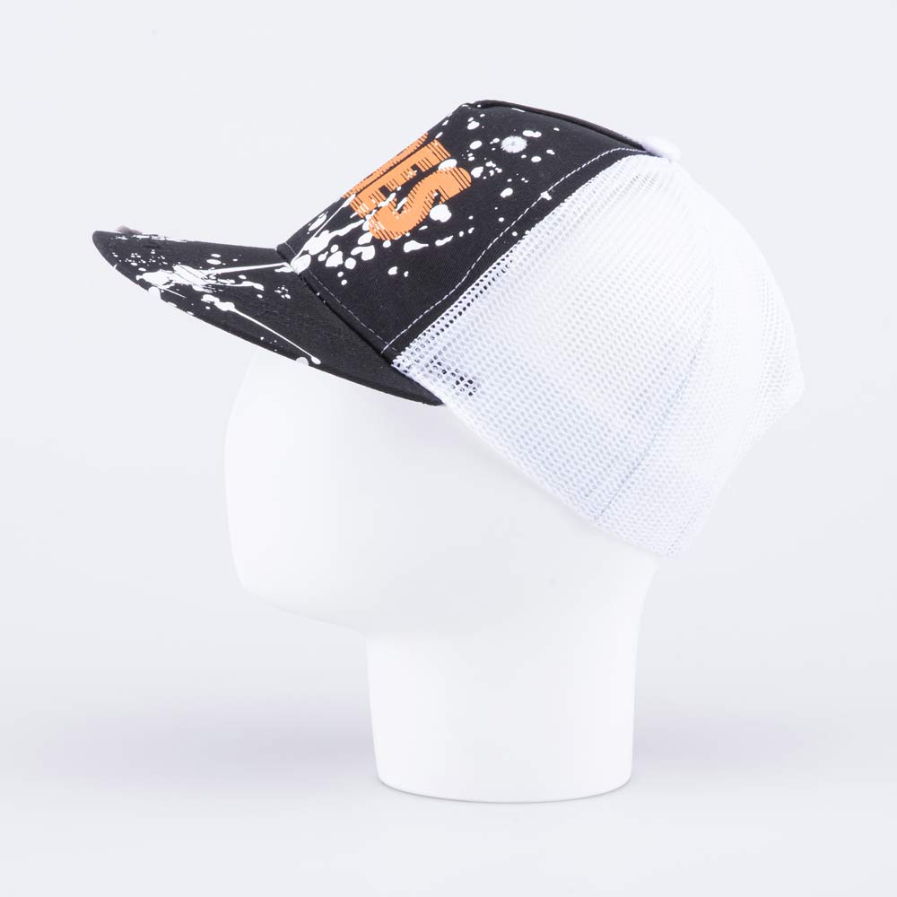 07709049-40 Кепка-бейсболка с сеткой для мальчика черно-белый, все фото 2