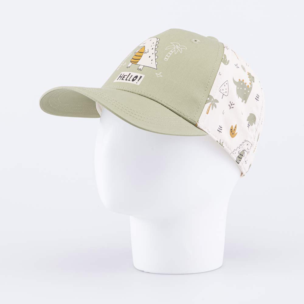 07709059-40 Кепка-бейсболка для мальчика оливковый-бежевый, все фото 2